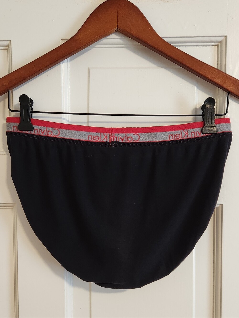 💋Calvin Klein Icon💋 - Black Brief w/Red Waistband - Picture 6 of 9